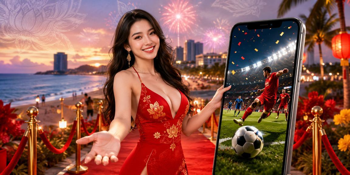 Người chơi theo dõi và đặt cược bóng đá trên bãi biển Vũng Tàu